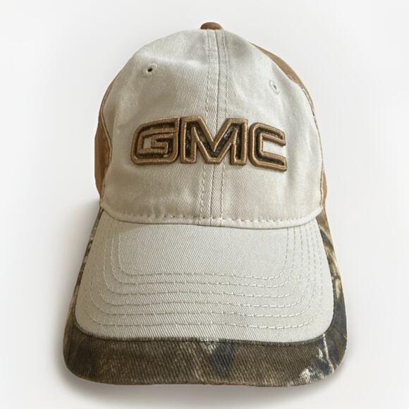 Dri-Duck GMC Baseball Cap Tan Hat Hook And Loop Strap - Picture 1 of 5